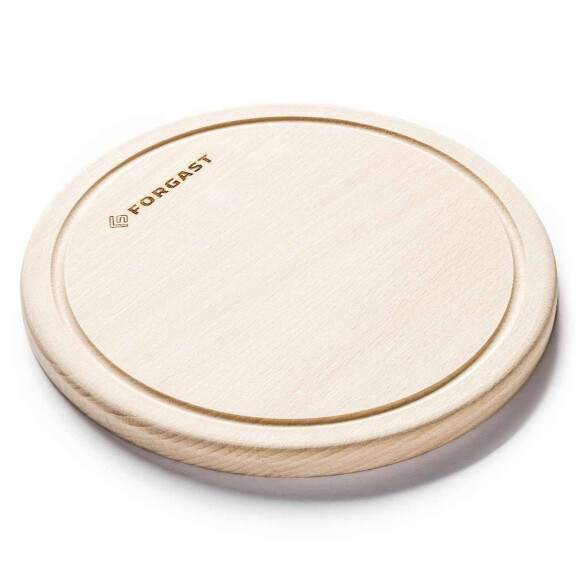 Placă rotundă din lemn cu canelură 25 cm | FORGAST FG12648