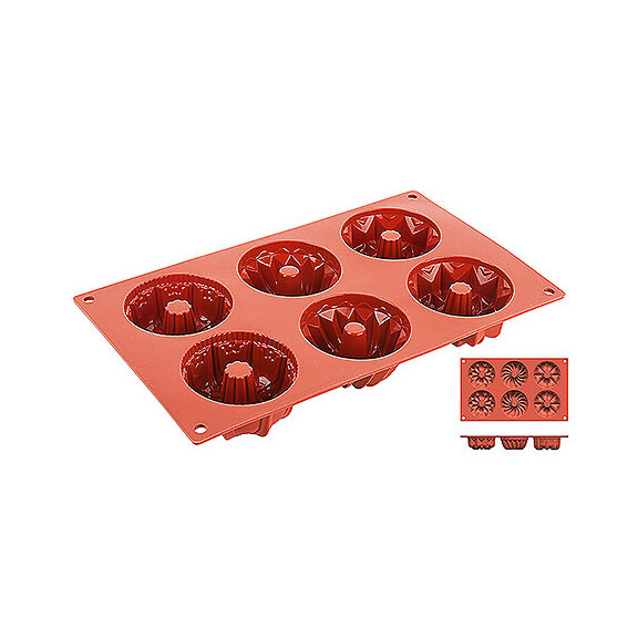 Tavă de silicon pentru brioșe | CONTACTO 6652/075