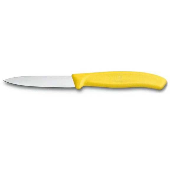 Cuțit de legume Swiss Classic galben lung. lame 8 cm | VICTORINOX 6.7606.L118