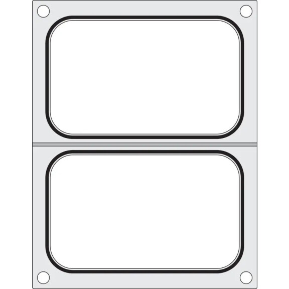 Covoraș dublu de etanșare, 25x19,5 cm | HENDI 805589