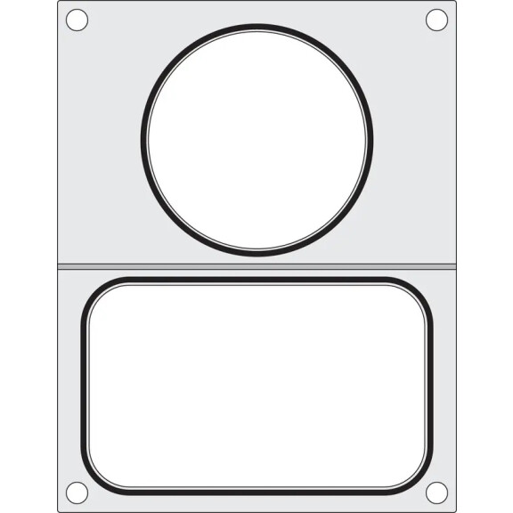 Matrice pentru supă și alimente pentru sigilator dublu | HENDI 805657