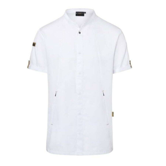 Bluză albă de bucătar cu mânecă scurtă pentru bărbați Green-Generation | KARLOWSKY JM 36-3