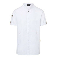 Bluză albă de bucătar cu mânecă scurtă pentru bărbați Green-Generation | KARLOWSKY JM 36-3