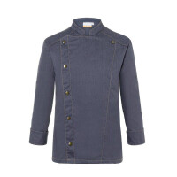 Hanorac bucătar pentru bărbați Jeans-Style negru vintage | KARLOWSKY JM 24-16