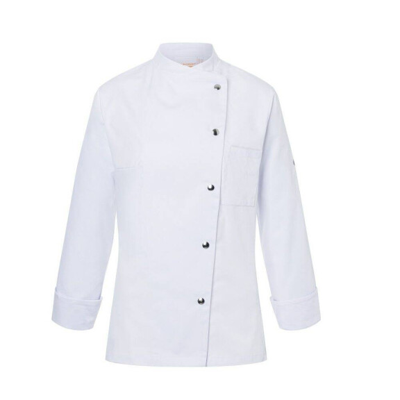 Bluză de bucătar Larissa albă | KARLOWSKY JF 3-3