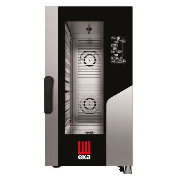 Mască neagră Millennial Gastro Compact cuptor electric combinat cu aburi, 10×GN 1/1 | TECNOEKA MKF1011CBM