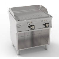 Placă deschisă cu caneluri pentru grătar cu gaz 74,8x56,4 cm | TECNOINOX 713182