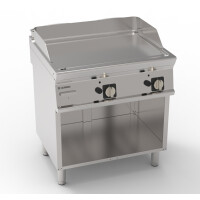 Placă de grătar cu gaz netedă pe o bază deschisă 74,8x56,4 cm | TECNOINOX 713180