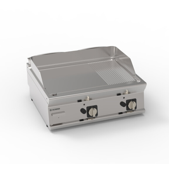 Placă de grătar cu gaz reglabilă 1/3 74,8x56,4 cm | TECNOINOX 713174