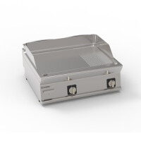 Placă de grătar cu nervuri netede 400V Tecno74 | TECNOINOX 716215