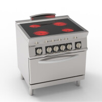 Aragaz ceramic cu cuptor GN 2/1 | TECNOINOX 716193