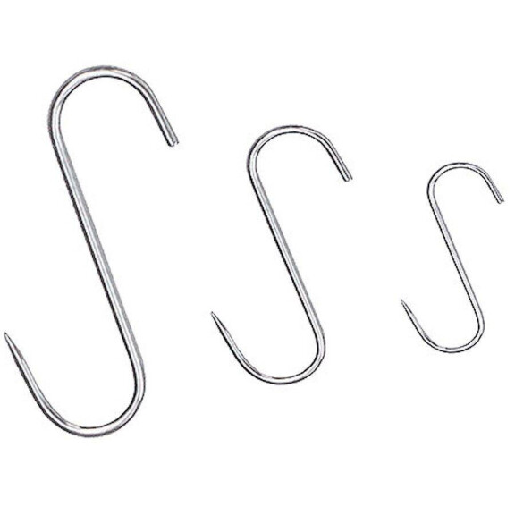 Cârlige de măcelar , oțel inoxidabil 140mm | Contacto 485/140
