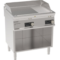 Placă de grătar cu nervuri netede 400V Tecno74 | TECNOINOX 716241