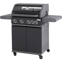 Okaya grătar pe gaz cu sticlă, 5 arzătoare (4+1) | YATO YG-20010