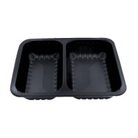 Cutii de prânz pentru mese la pachet cu 2 camere 22,7x17,8x5 cm - 320 bucăți. | GULLIN MAPCOR2C22750DC