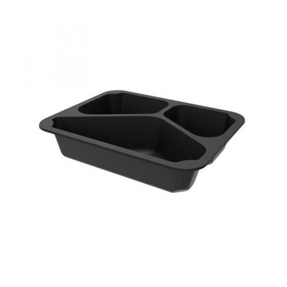 Cutii de prânz pentru mese la pachet cu 3 camere 22,7x17,8x5 cm - 320 bucăți. | GUILLIN MAPCOR3C22750DC