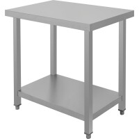 Masă de lucru centrală cu șuruburi cu raft 80x50x85 cm | YATO YG-08990