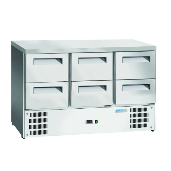 Masă frigorifică cu 6 sertare GN 1/1 | ARKTIC 236772