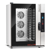 Cuptor electric convectie-abur Delta 12 GN 1/1, control electronic, 15,8 kW, 400 V | PROFICHEF PCD311012