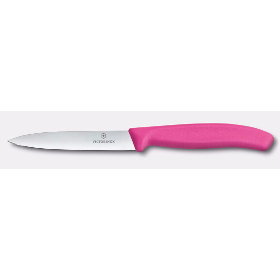Swiss Classic cuțit zimțat pentru legume și fructe portocaliu lung. lame 11 cm | VICTORINOX 6.7836.L119