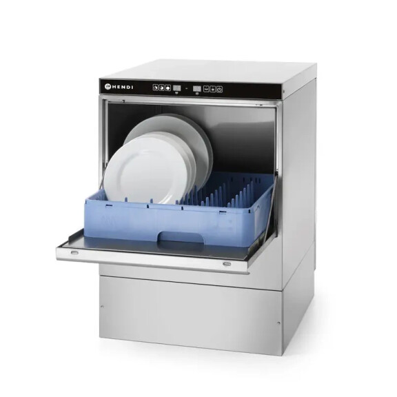 Mașină de spălat vase gastronomică cu dozator de detergent și pompă de evacuare | HENDI 237540