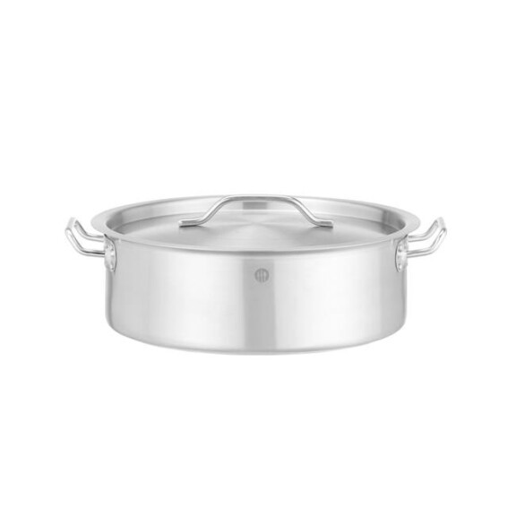 Oală joasă cu capac, din oțel inoxidabil - capacitate 14,1 l | HENDI 836514