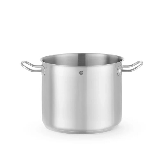 Oală înaltă din oțel inoxidabil fără capac, Kitchen Line, capacitate 8,9 l, diametru 24 cm, înălțime 20 cm | HENDI 837771