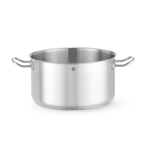 Oală medie din oțel inoxidabil Kitchen Line, capacitate 9,5 l, diametru 25 cm, înălțime 15,5 cm | HENDI 837733
