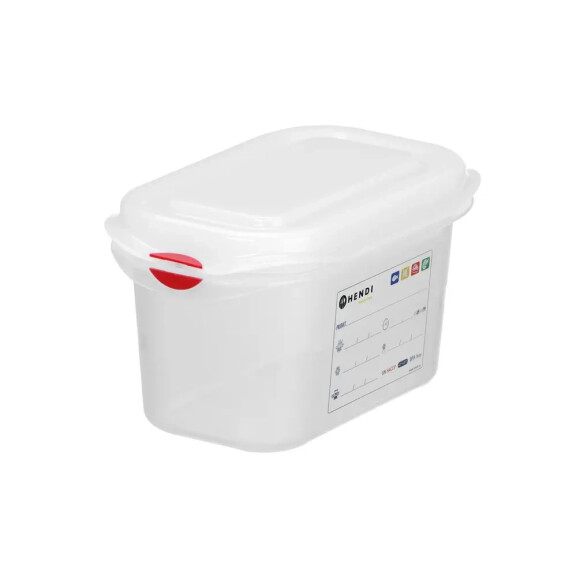 Recipient GN 1/9 adâncime 10 cm din polipropilenă HACCP | HENDI 873137