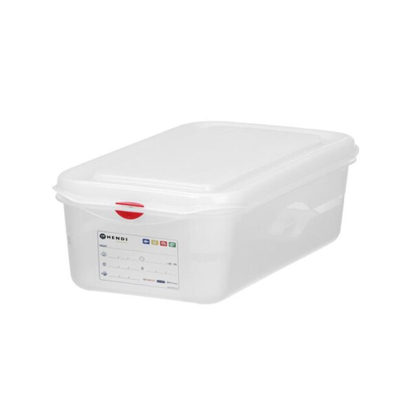 Recipient GN 1/3 ad. 6,5 cm din polipropilenă | HENDI 873229