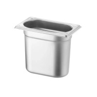 Recipient GN 1/9 adâncime 15 cm din oțel inoxidabil KITCHEN LINE | HENDI 806746