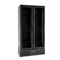 Frigider pentru băuturi cu 2 uși, 384 l, 230 V, 0,365 kW, negru | ARKTIC 237014