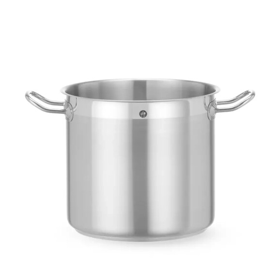 Oală înaltă din oțel inoxidabil fără capac, Profi Line, 9.8 l, diametru 24 cm, înălțime 22 cm | HENDI 830543