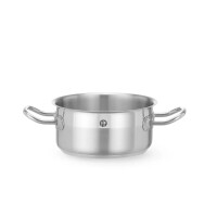 Oală joasă din oțel inoxidabil Profi Line, 1.5 l, diametru 16 cm, înălțime 7,5 cm | HENDI 830130