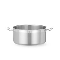 Oală joasă din oțel inoxidabil Profi Line, 12 l, diametru 32 cm, înălțime 15 cm | HENDI 830185