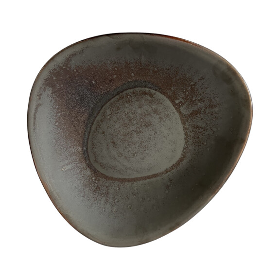 Farfurie adâncă Delta Cristall hematit 27 cm | KERA CERAMIKA 15.5.HEMATIT