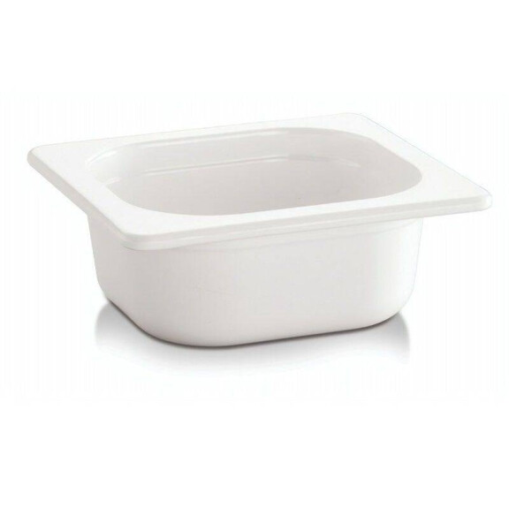 Recipient GN 1/6 adâncime 6,5 cm din melamină alb | APS 83749