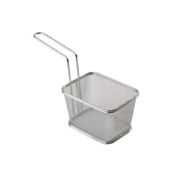 Coșuleț din oțel pentru finger food Snackholder 13x10,5 cm | APS 40621