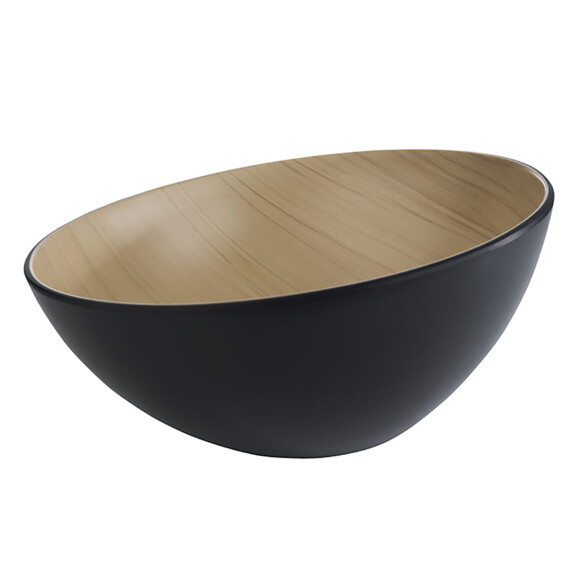 Bol melaminat FRIDA negru diam. 28,5 cm înclinat | APS 84925