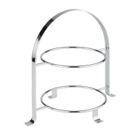 Suport pentru servire cu 2 farfurii, oțel inoxidabil, 33x23,5x30 cm | APS 33214