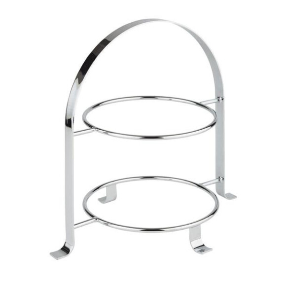 Suport pentru servire cu 2 farfurii, oțel inoxidabil, 33x23,5x30 cm | APS 33214