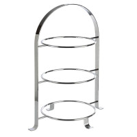 Suport pentru servire cu 3 farfurii, oțel inoxidabil, 33x24x43 cm | APS 33217