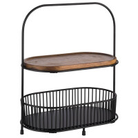 Etajeră bufet cu două niveluri ALL-ROUNDER, 31x17x37.5 cm | APS 30336