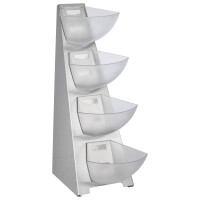 Suport bufet, cu patru niveluri MULTITRACK, din oțel, 33x19.5x53 cm | APS 11446