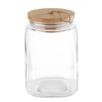 Borcan pentru depozitare WOODY, 14x21,5 cm, 2,5 l | APS 82257