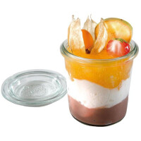 Set de borcane mici cu capace, 12 bucăți, 6x6x7 cm, 140 ml | APS 82312