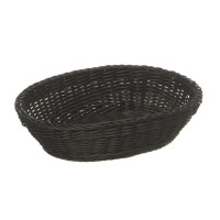 Coș pentru pâine din polipropilenă, negru, 32x23x7 cm | APS 50817