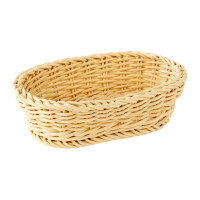 Coș din polipropilenă PROFI LINE, oval, bej deschis 19x12x6 cm | APS 50624