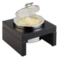 Bol răcitor BRIDGE cu bază din lemn, culoare wenge, 500 ml, 18.5x18.5x10 cm | APS 14980