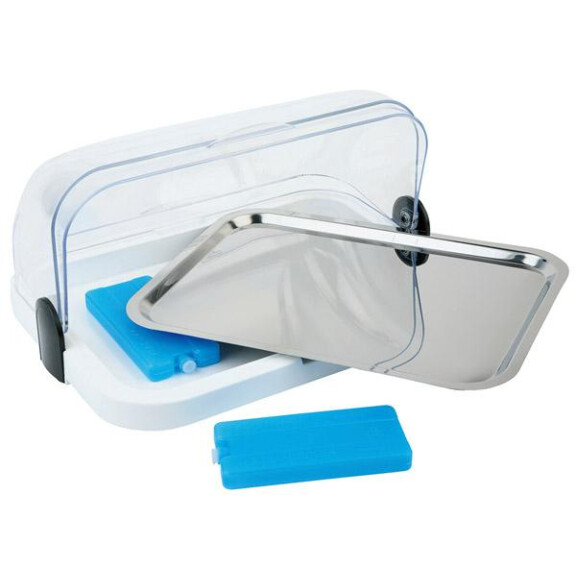 Vitrină bufet cu insert răcitor, albă, 44x32x20.5 cm | APS 9100